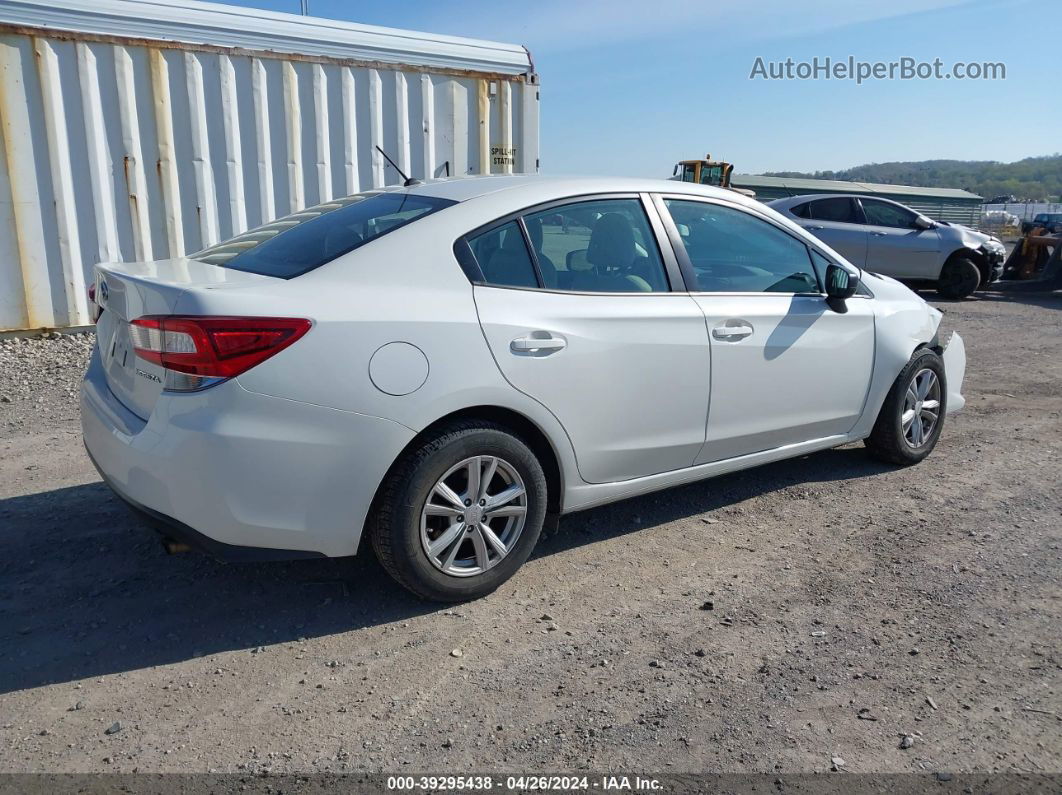 2021 Subaru Impreza Sedan White vin: 4S3GKAB6XM3602893