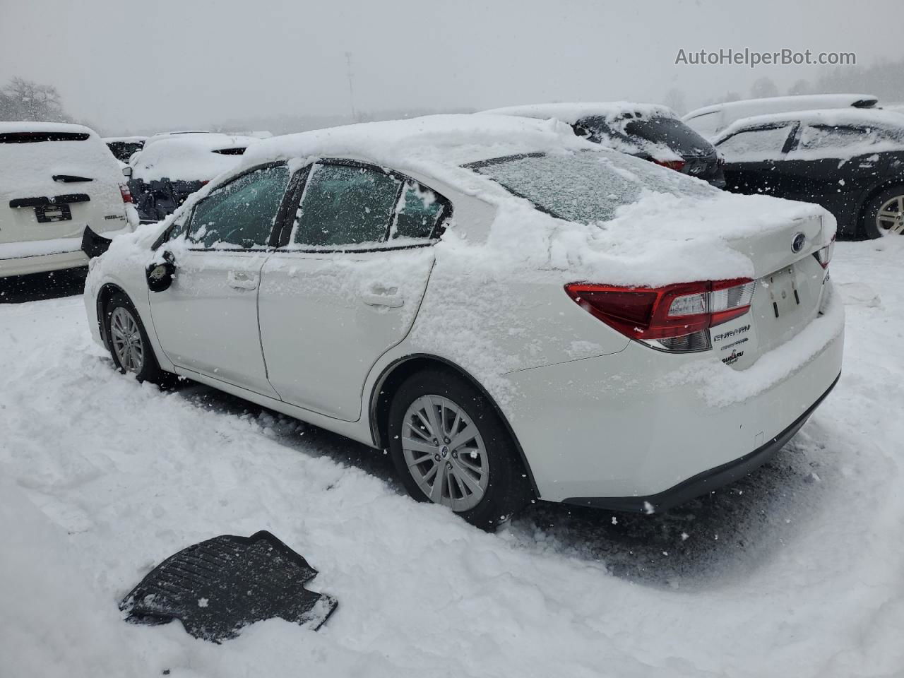 2018 Subaru Impreza Premium Plus White vin: 4S3GKAD60J3609814