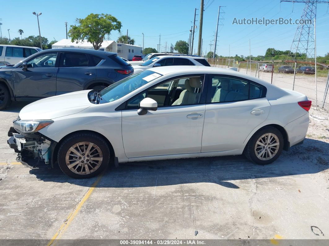 2018 Subaru Impreza 2.0i Premium White vin: 4S3GKAD61J3605982