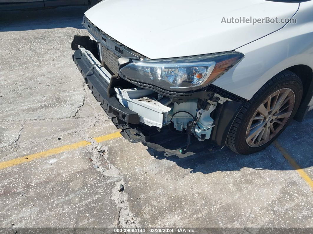 2018 Subaru Impreza 2.0i Premium White vin: 4S3GKAD61J3605982