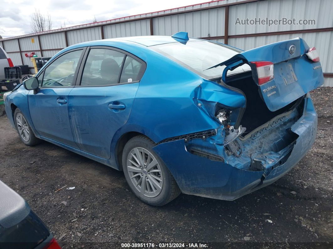 2018 Subaru Impreza 2.0i Premium Blue vin: 4S3GKAD61J3624743