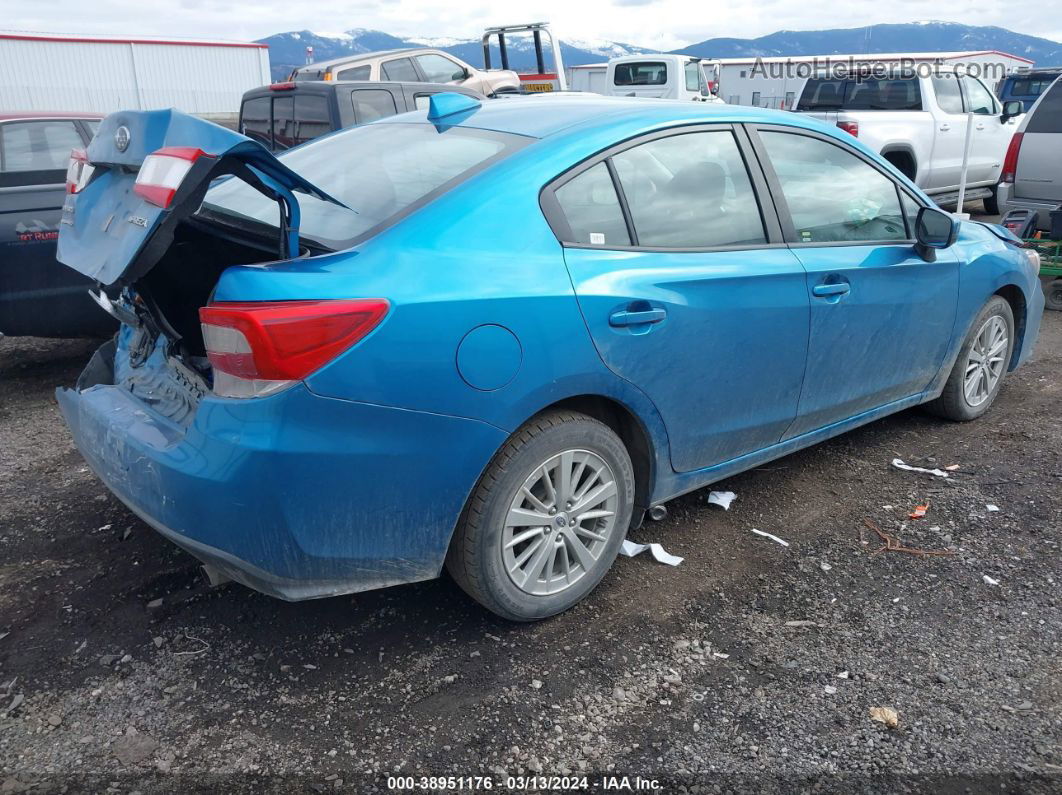 2018 Subaru Impreza 2.0i Premium Blue vin: 4S3GKAD61J3624743