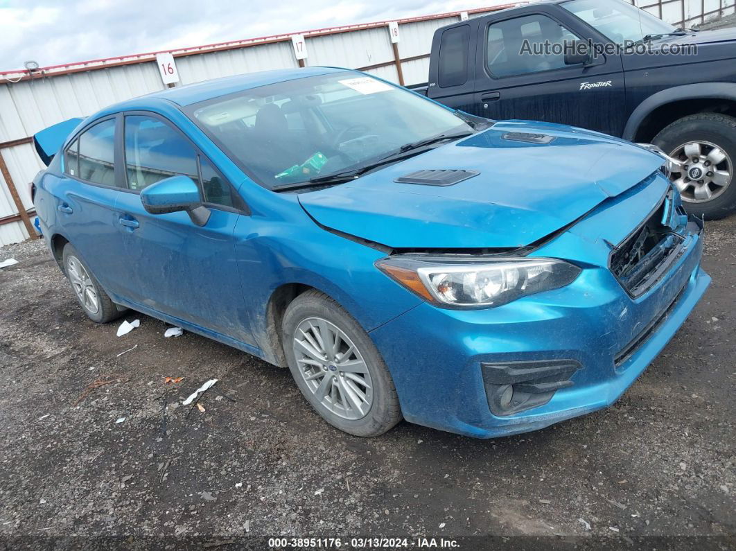 2018 Subaru Impreza 2.0i Premium Blue vin: 4S3GKAD61J3624743