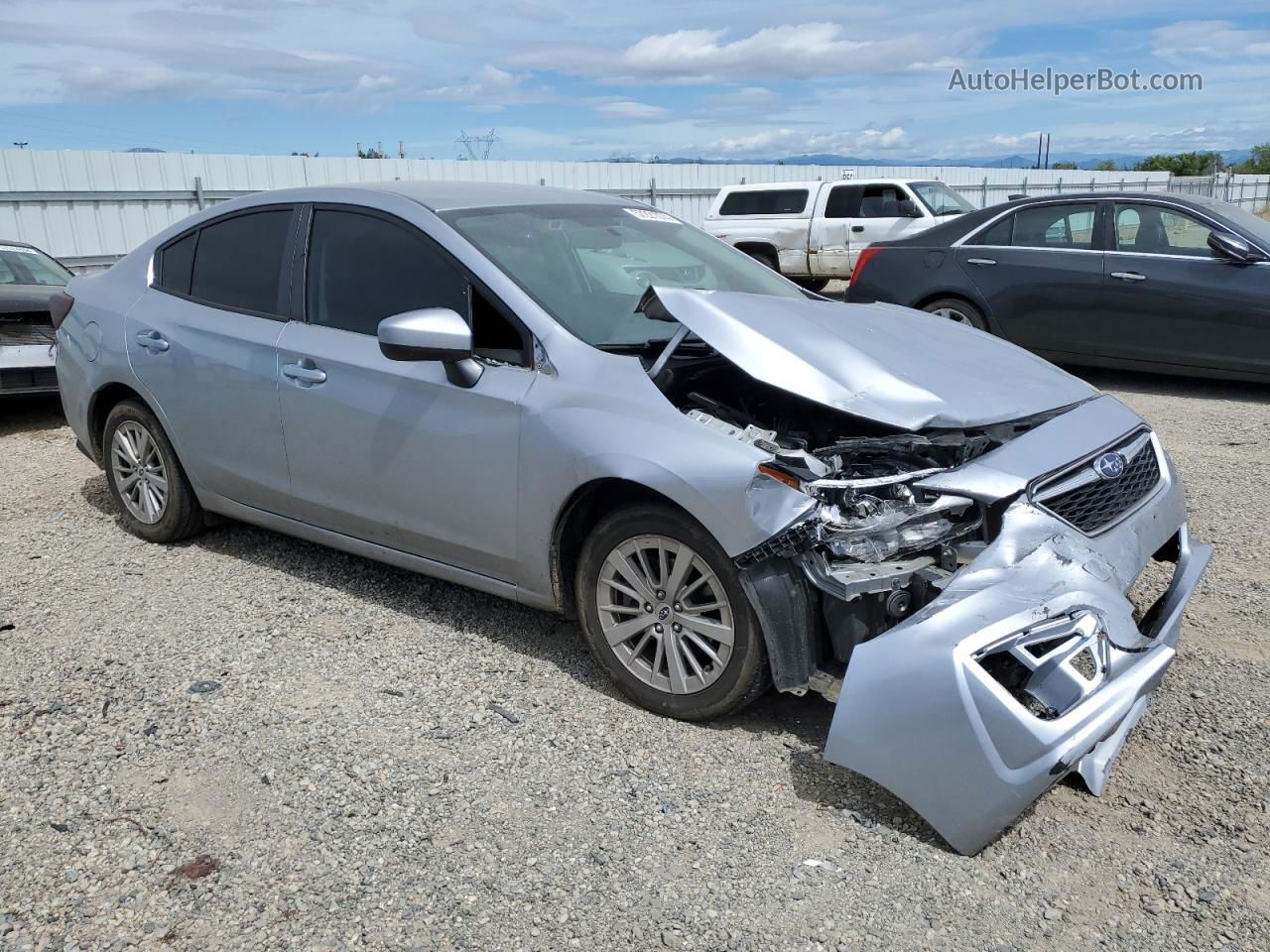 2018 Subaru Impreza Premium Plus Silver vin: 4S3GKAD63J3624744