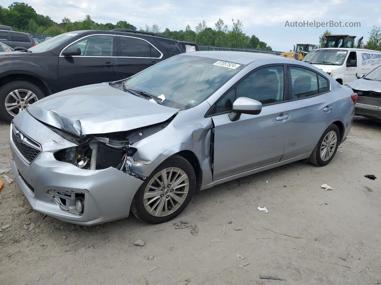 2018 Subaru Impreza Premium Plus Blue vin: 4S3GKAD64J3621934