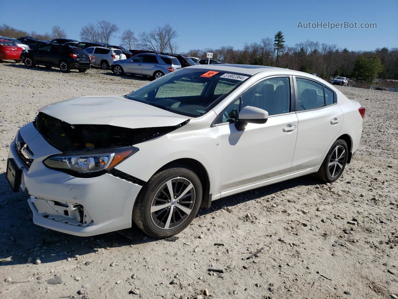 2021 Subaru Impreza Premium White vin: 4S3GKAD64M3600781