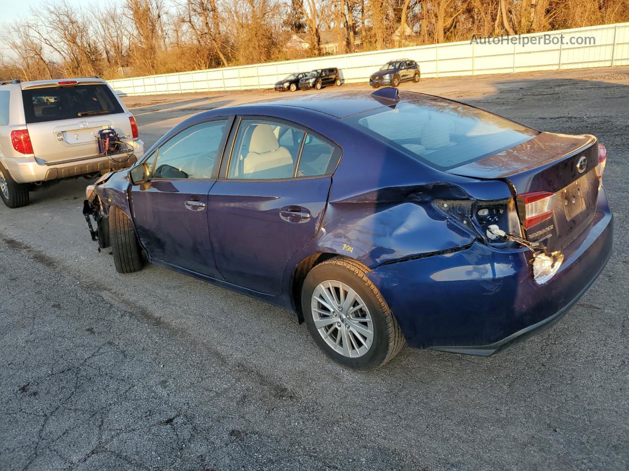 2018 Subaru Impreza Premium Plus Blue vin: 4S3GKAD66J3612510