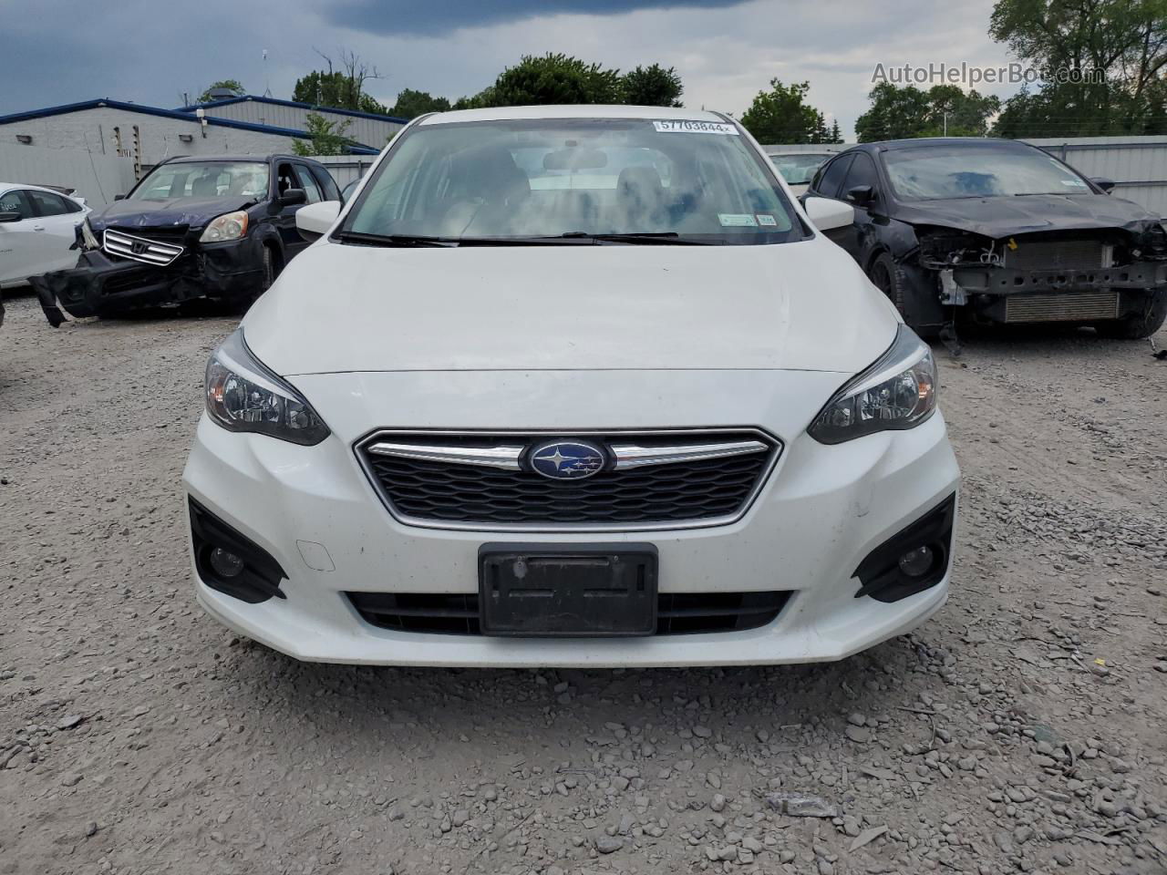 2018 Subaru Impreza Premium Plus White vin: 4S3GKAD67J3614802