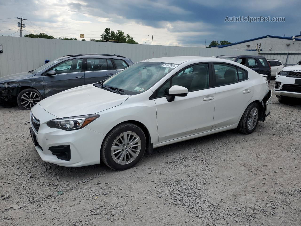 2018 Subaru Impreza Premium Plus White vin: 4S3GKAD67J3614802