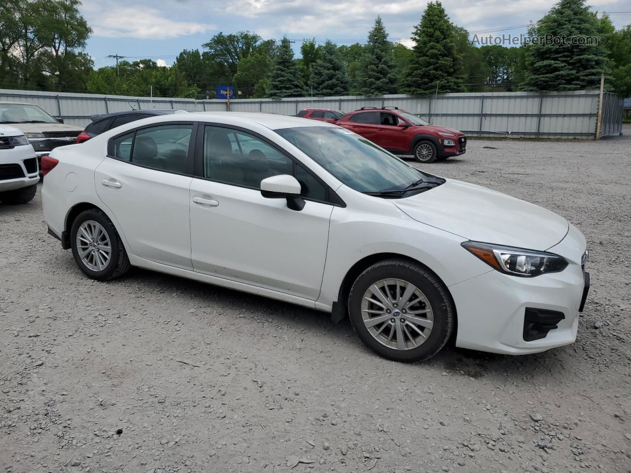 2018 Subaru Impreza Premium Plus White vin: 4S3GKAD67J3614802