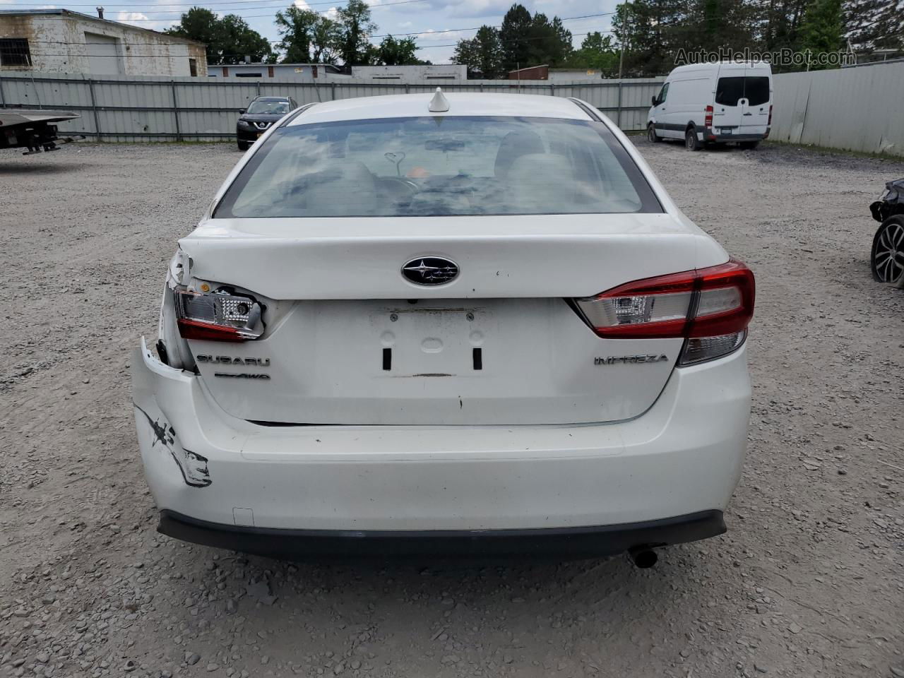 2018 Subaru Impreza Premium Plus White vin: 4S3GKAD67J3614802