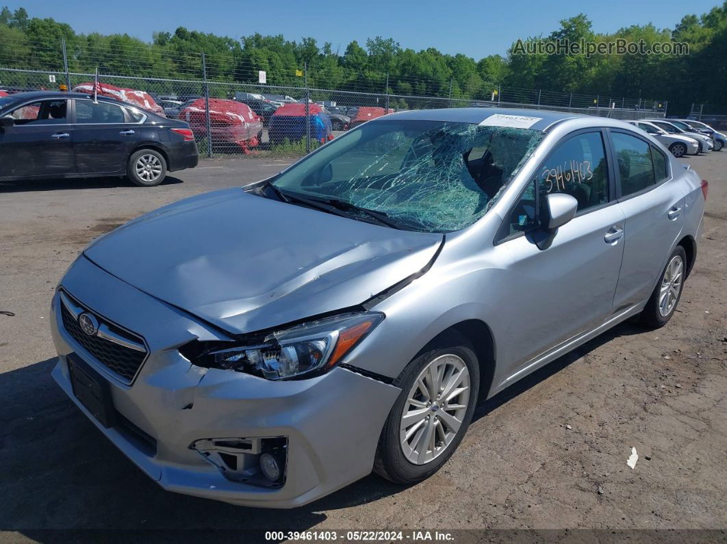 2018 Subaru Impreza 2.0i Premium Silver vin: 4S3GKAD68J3606014