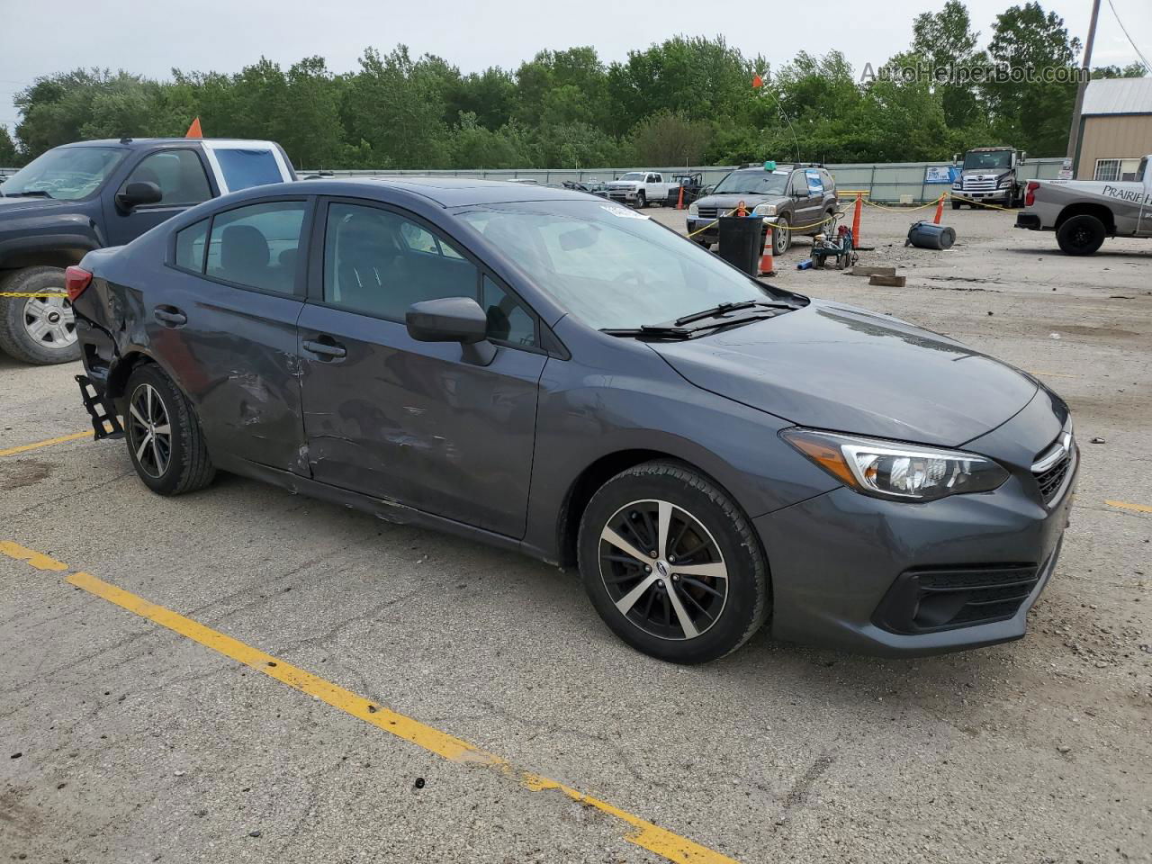 2021 Subaru Impreza Premium Gray vin: 4S3GKAD68M3604624