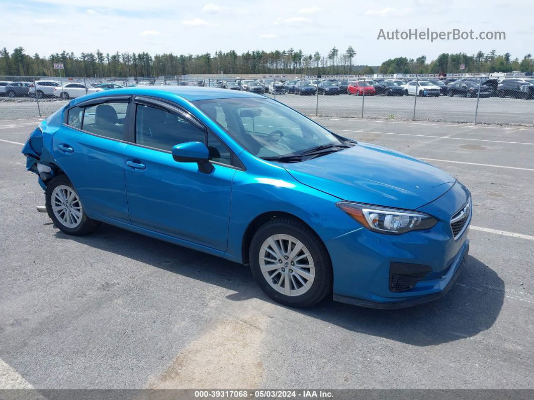 2018 Subaru Impreza 2.0i Premium Blue vin: 4S3GKAD69J3618401