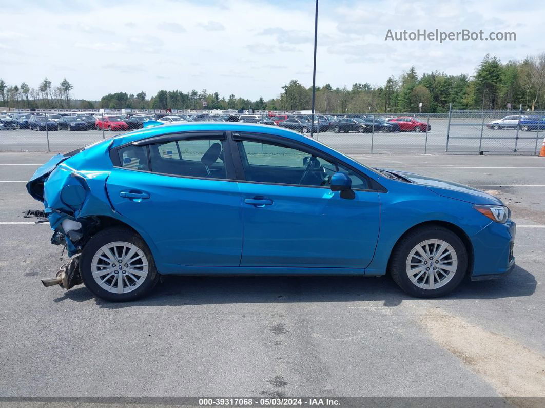 2018 Subaru Impreza 2.0i Premium Blue vin: 4S3GKAD69J3618401