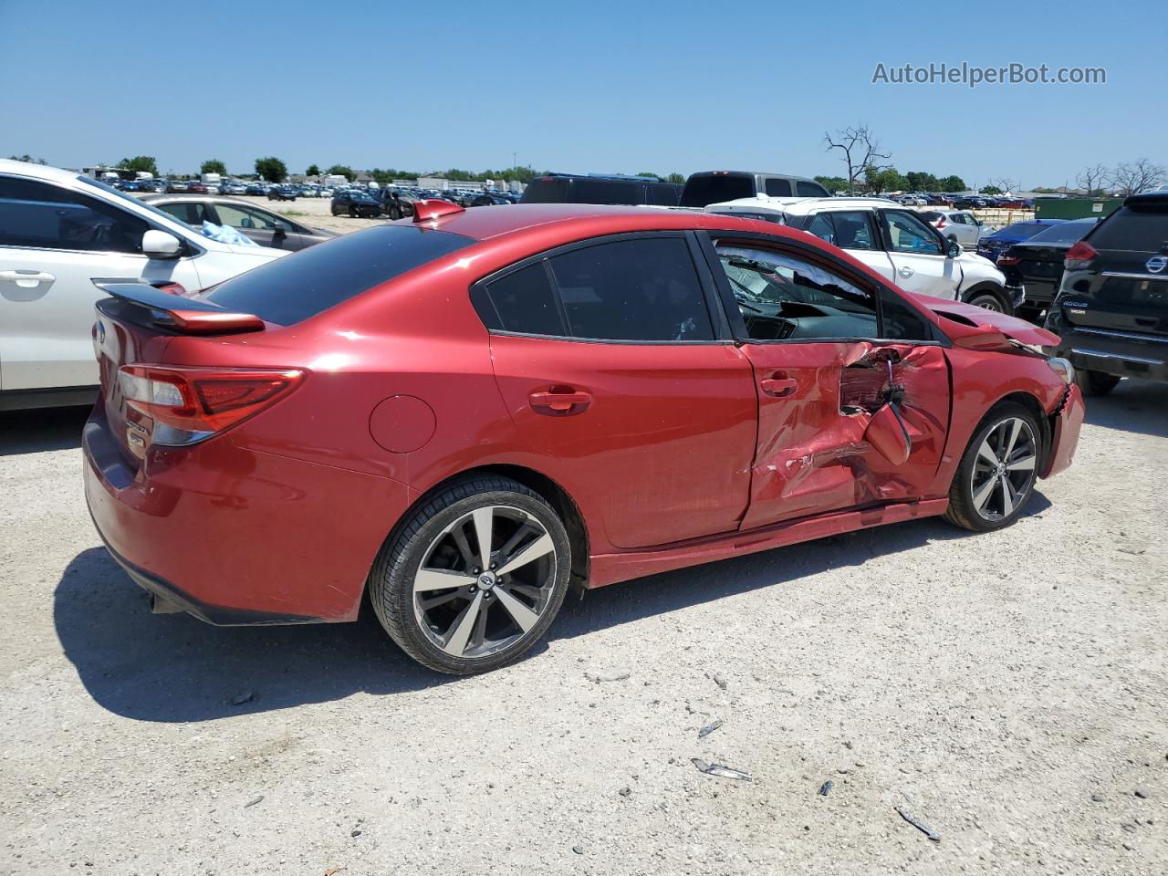 2018 Subaru Impreza Sport Красный vin: 4S3GKAK60J3613221