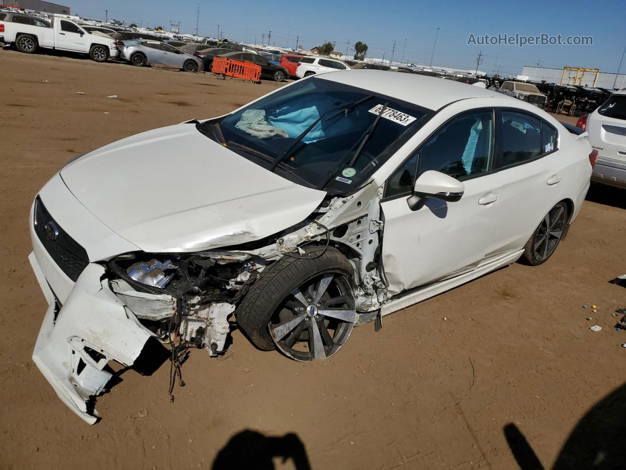 2018 Subaru Impreza Sport White vin: 4S3GKAK61J3609761