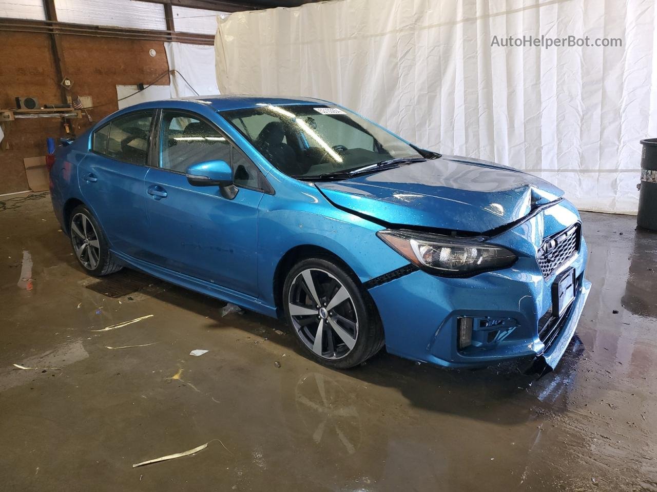 2018 Subaru Impreza Sport Синий vin: 4S3GKAK62J3616184