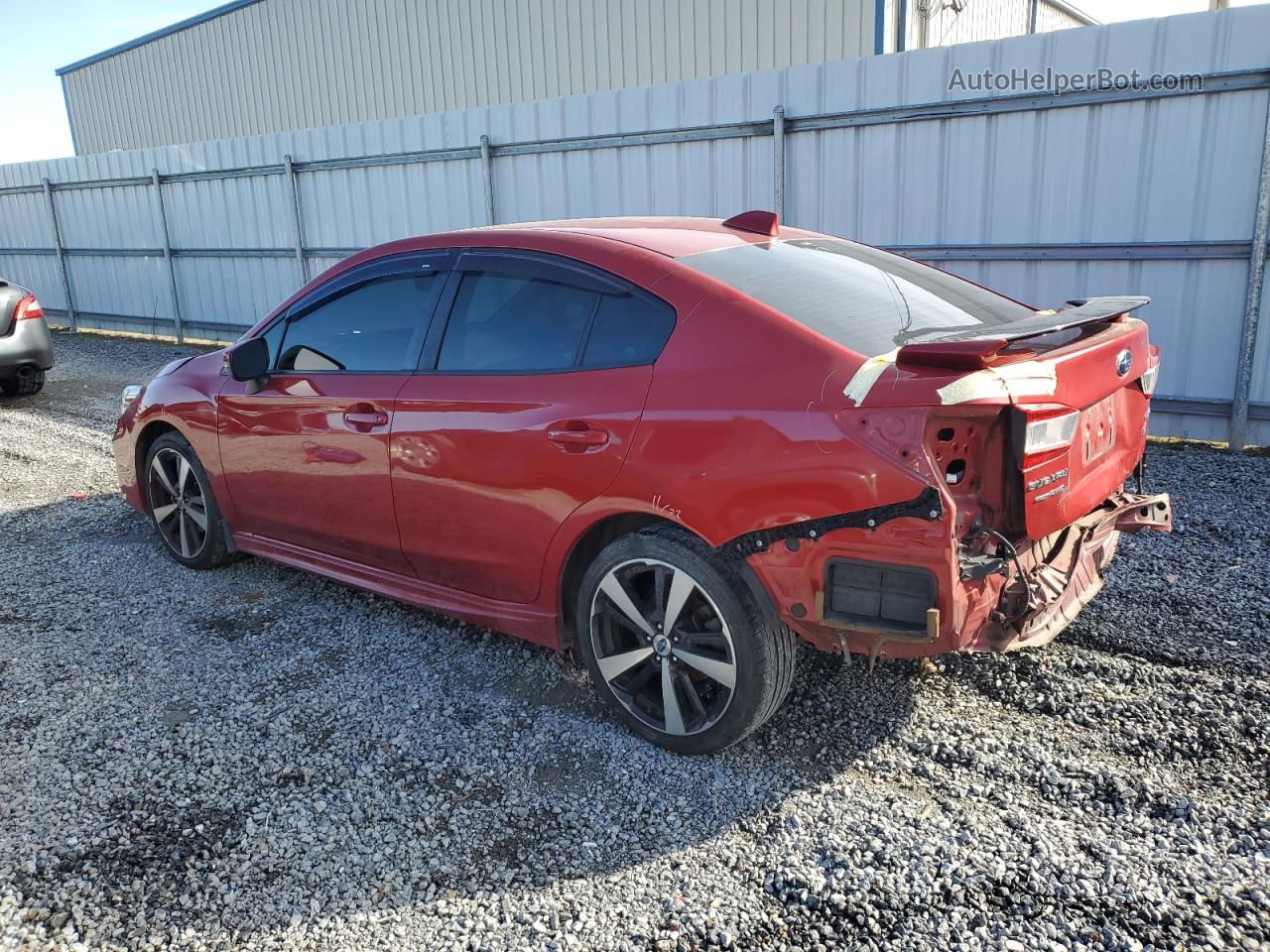 2018 Subaru Impreza Sport Red vin: 4S3GKAL63J3614782