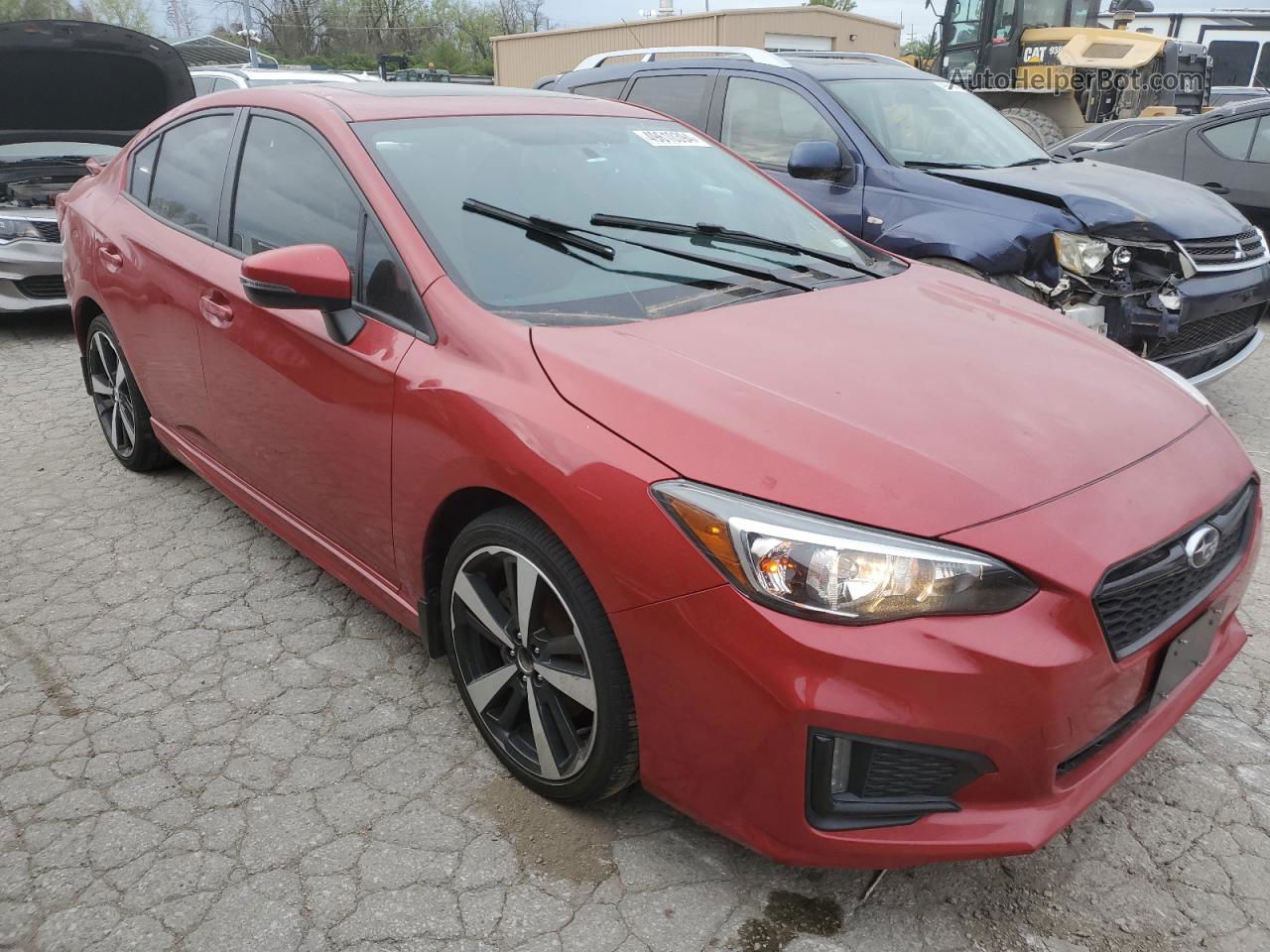 2018 Subaru Impreza Sport Red vin: 4S3GKAL65J3612774