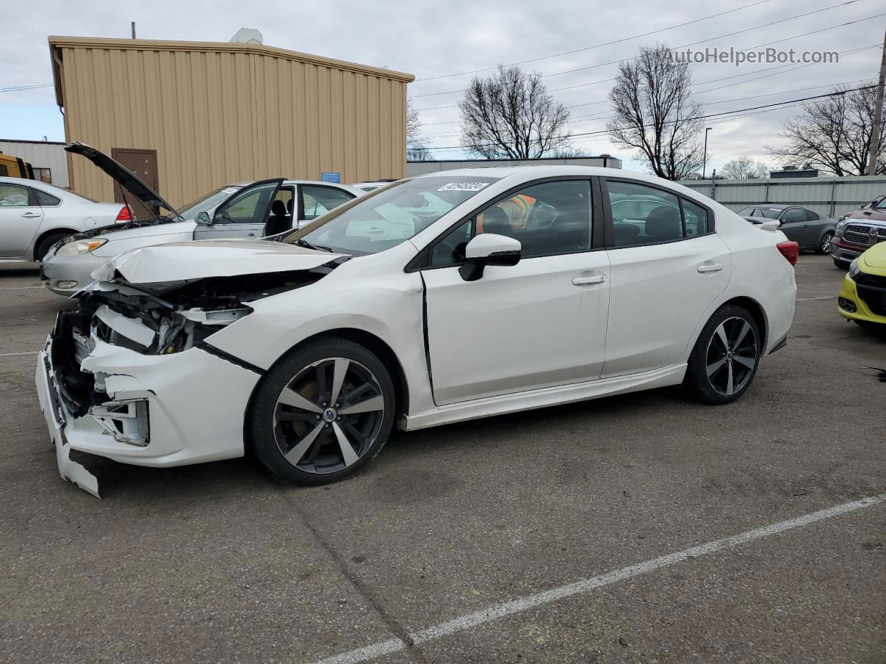 2018 Subaru Impreza Sport White vin: 4S3GKAL67J3619967