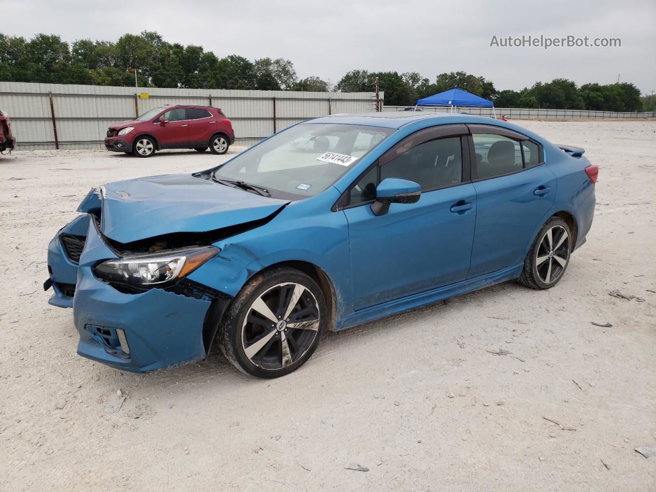 2018 Subaru Impreza Sport Синий vin: 4S3GKAM62J3623021