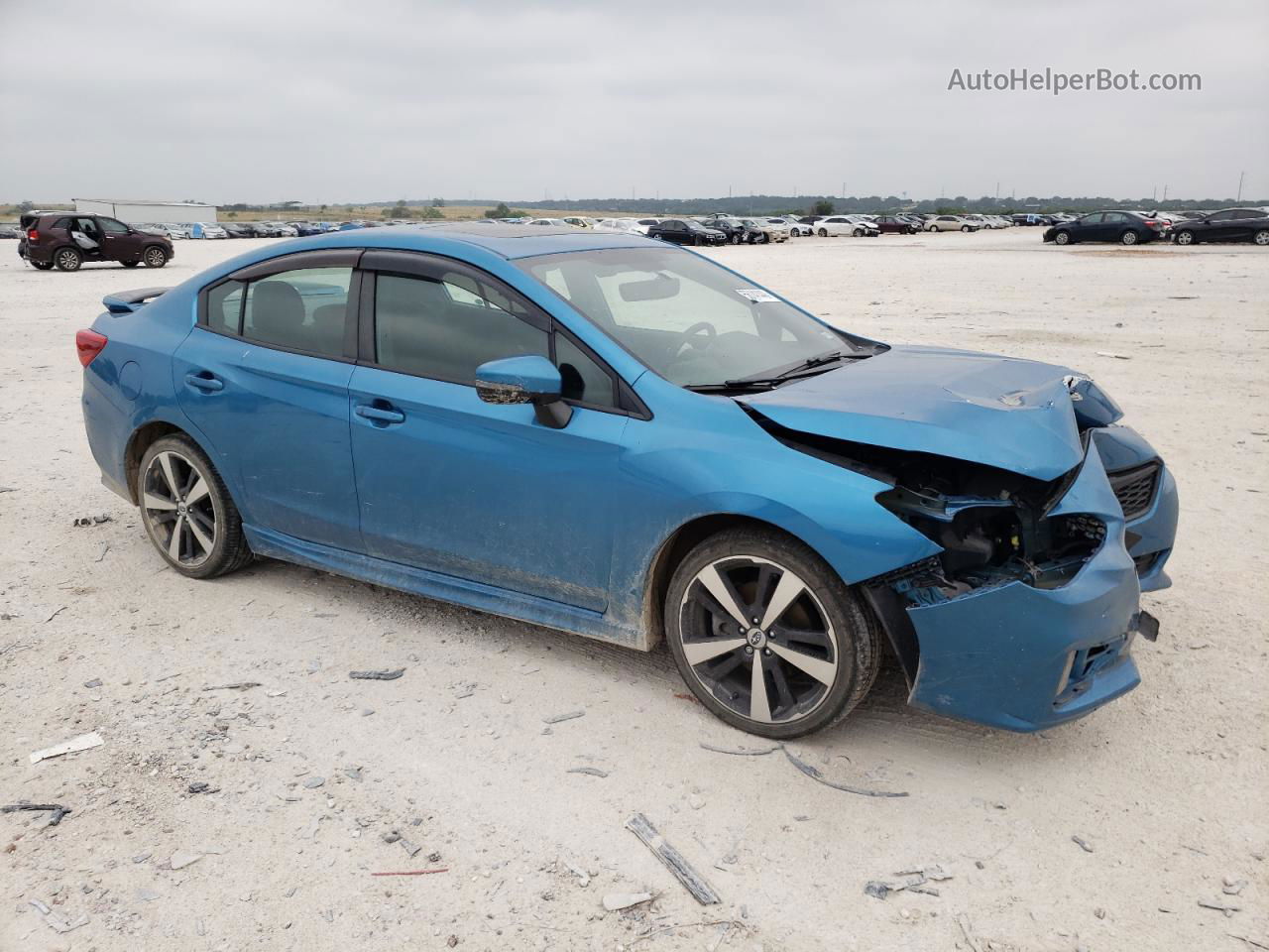 2018 Subaru Impreza Sport Синий vin: 4S3GKAM62J3623021