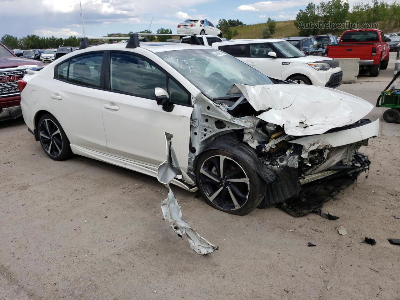 2021 Subaru Impreza Sport White vin: 4S3GKAM66M3601723