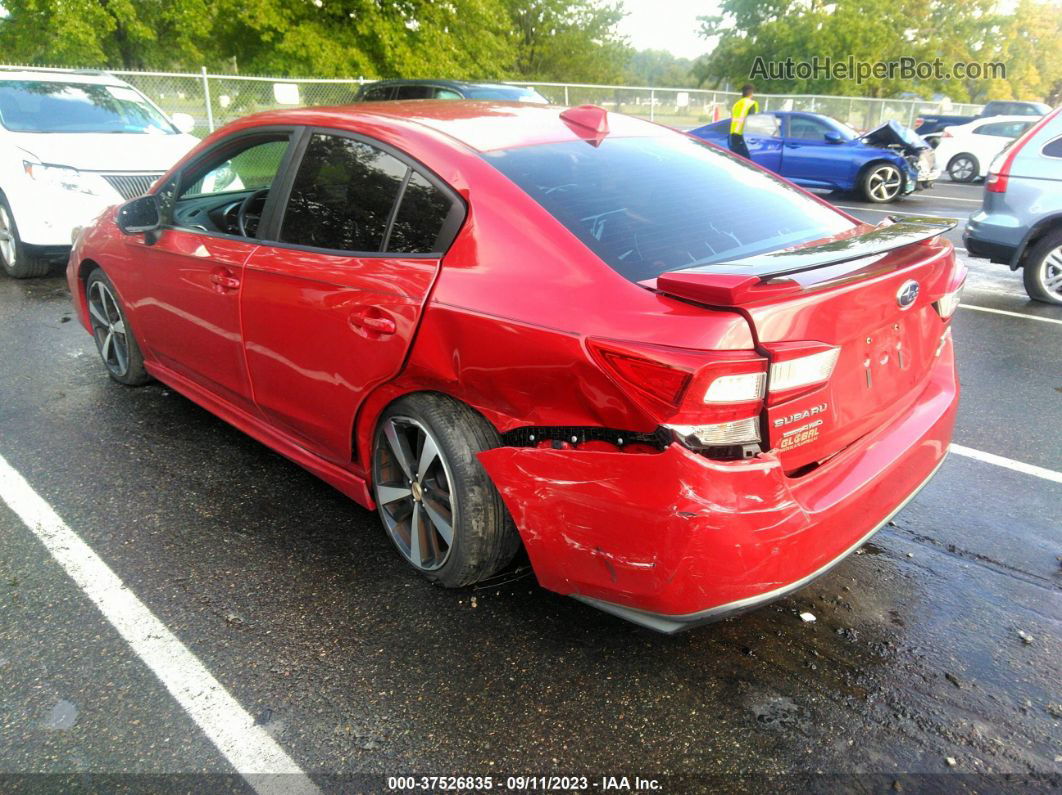 2018 Subaru Impreza Sport Red vin: 4S3GKAM68J3621760