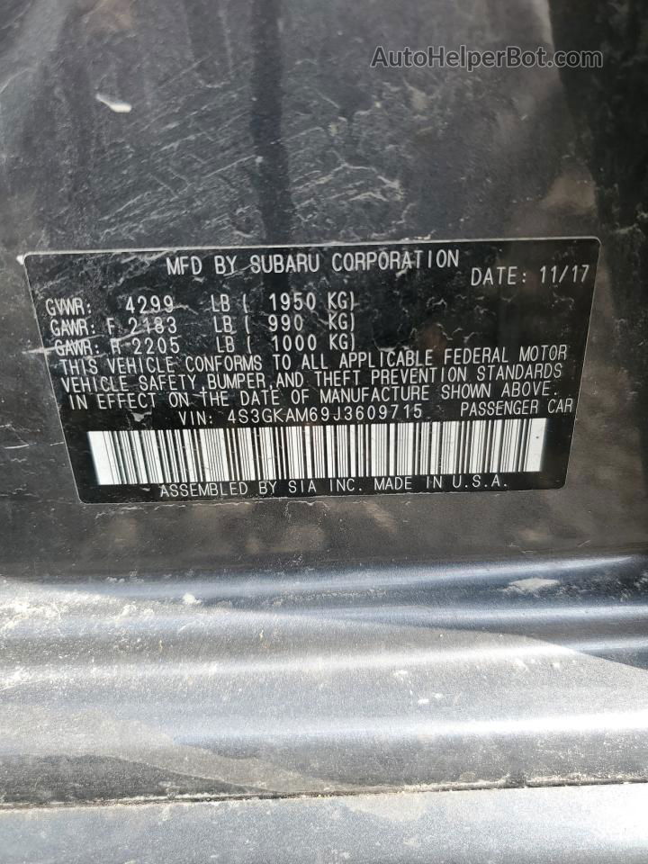 2018 Subaru Impreza Sport Gray vin: 4S3GKAM69J3609715