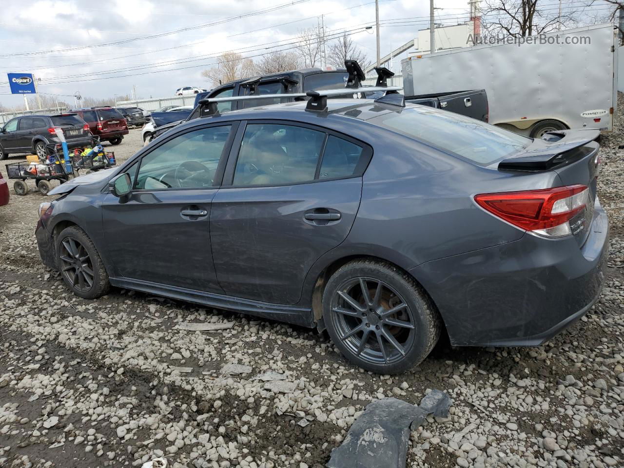 2018 Subaru Impreza Sport Gray vin: 4S3GKAM69J3609715