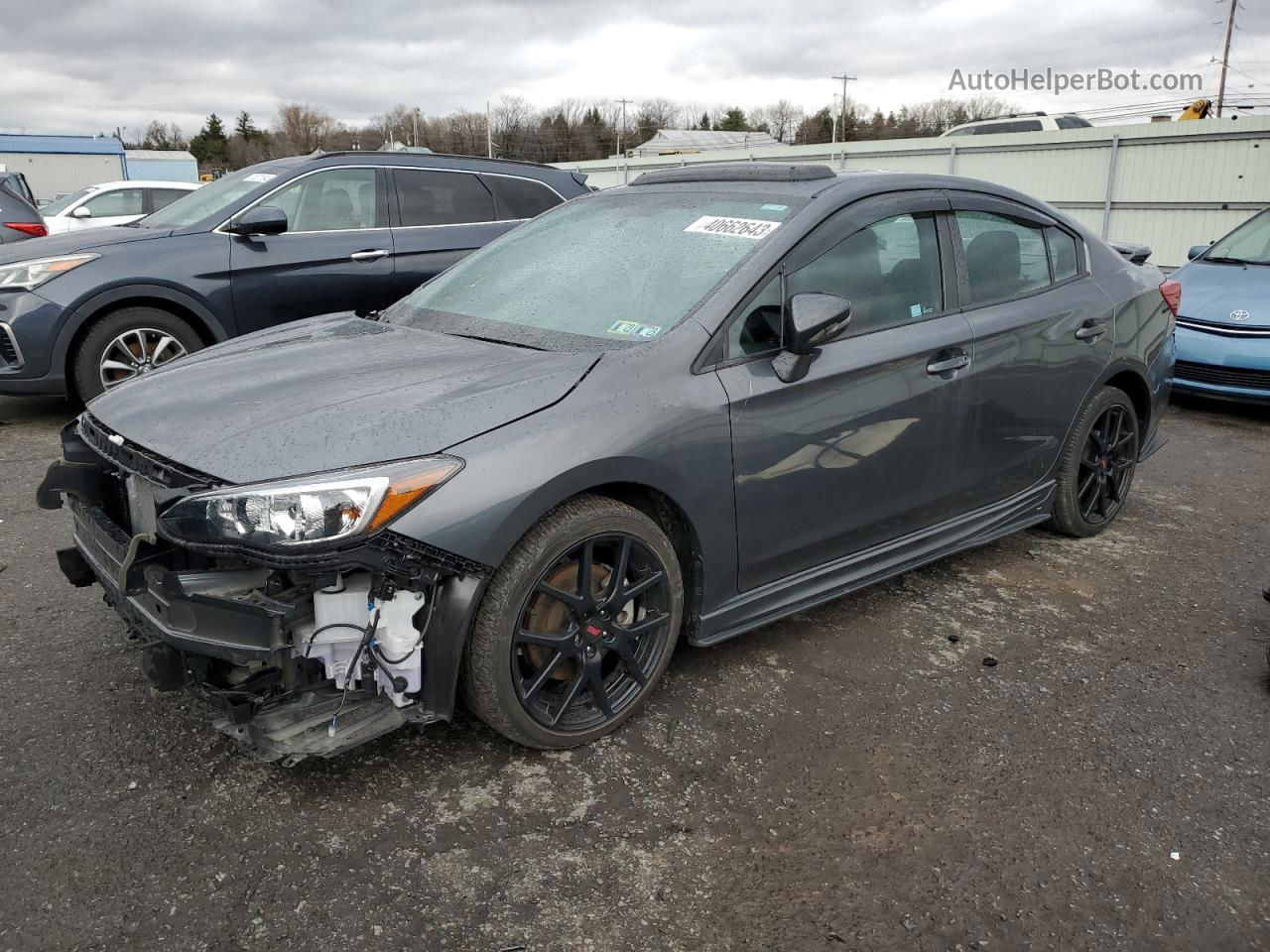 2021 Subaru Impreza Sport Gray vin: 4S3GKAM6XM3605323