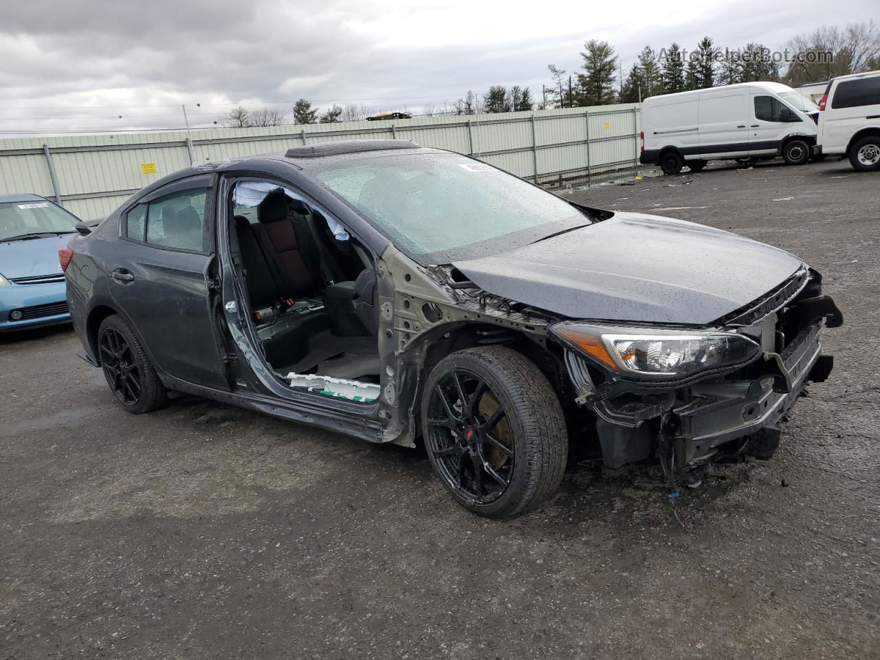 2021 Subaru Impreza Sport Gray vin: 4S3GKAM6XM3605323