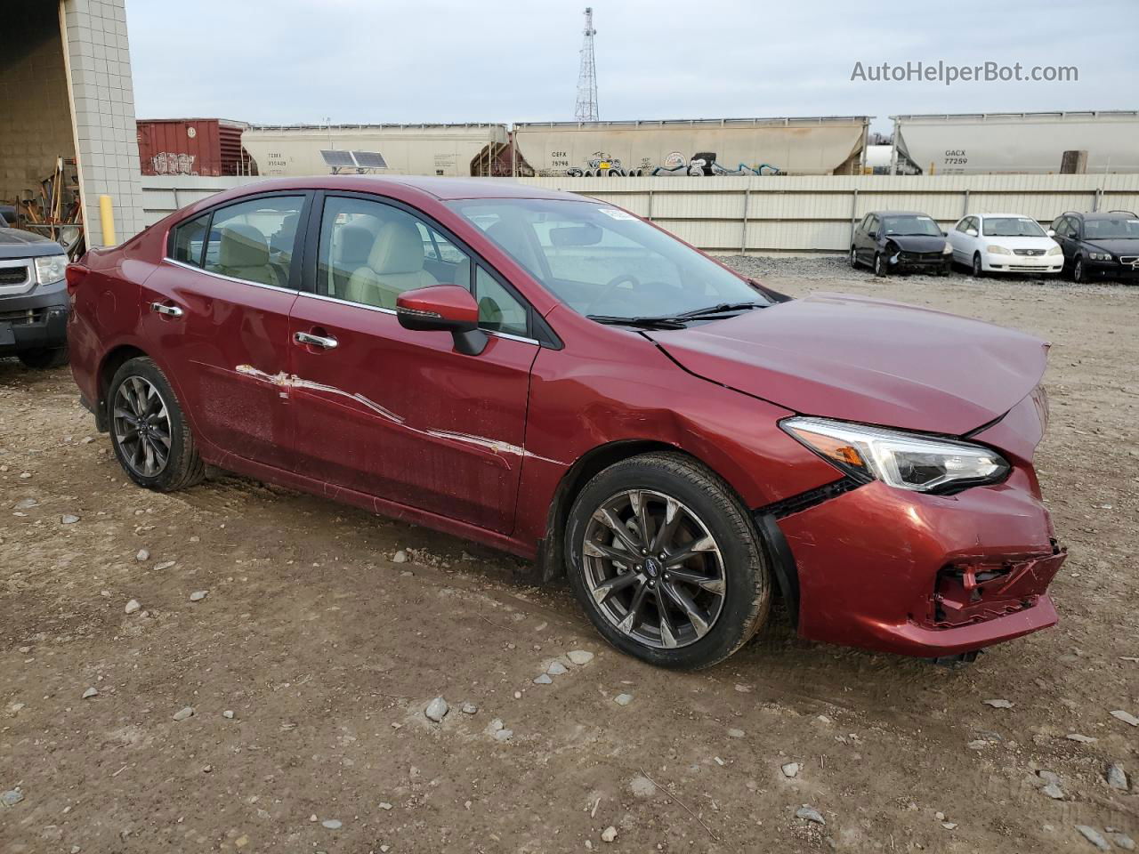 2021 Subaru Impreza Limited Красный vin: 4S3GKAT64M3602659