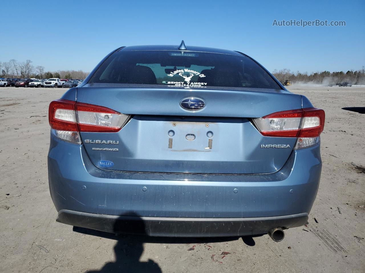 2018 Subaru Impreza Limited Blue vin: 4S3GKAU64J3610982