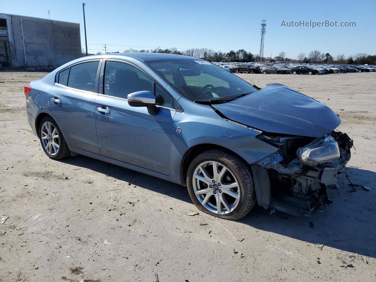 2018 Subaru Impreza Limited Blue vin: 4S3GKAU64J3610982