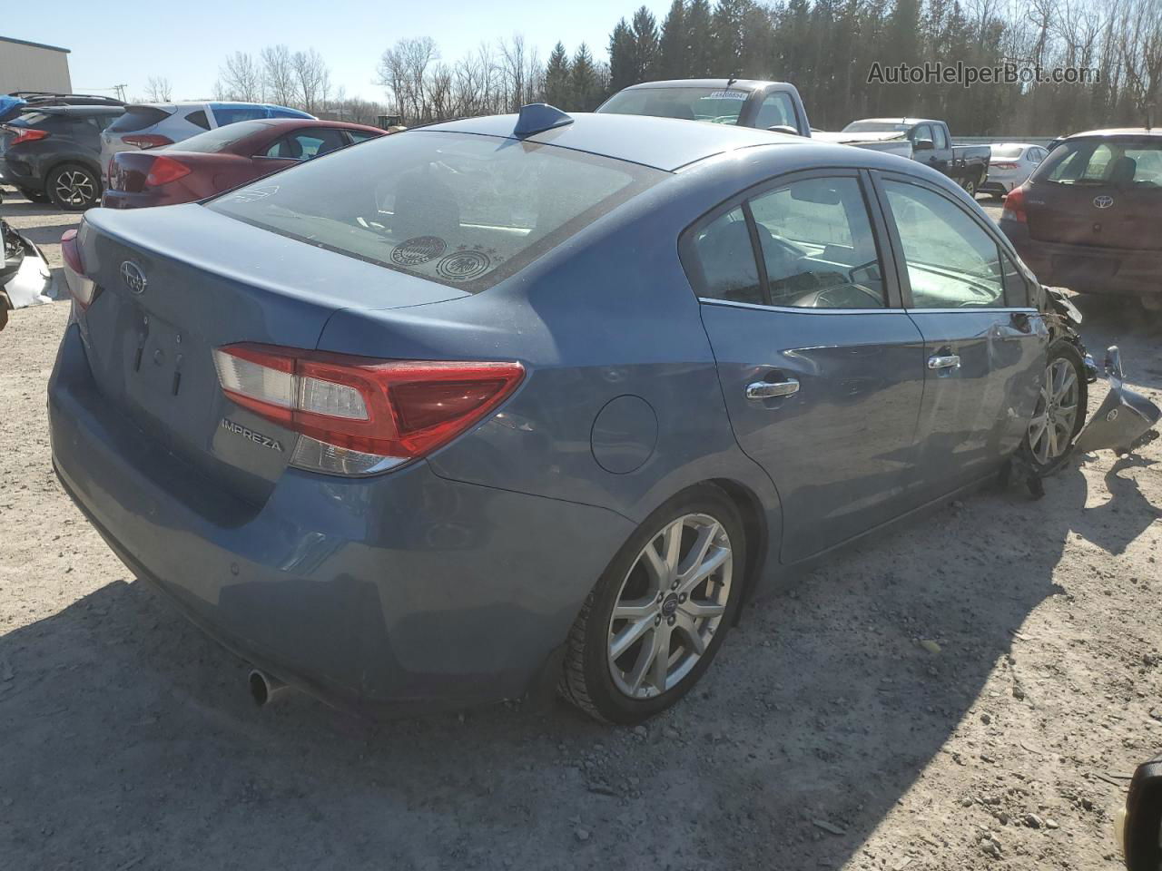 2018 Subaru Impreza Limited Blue vin: 4S3GKAU66J3611020