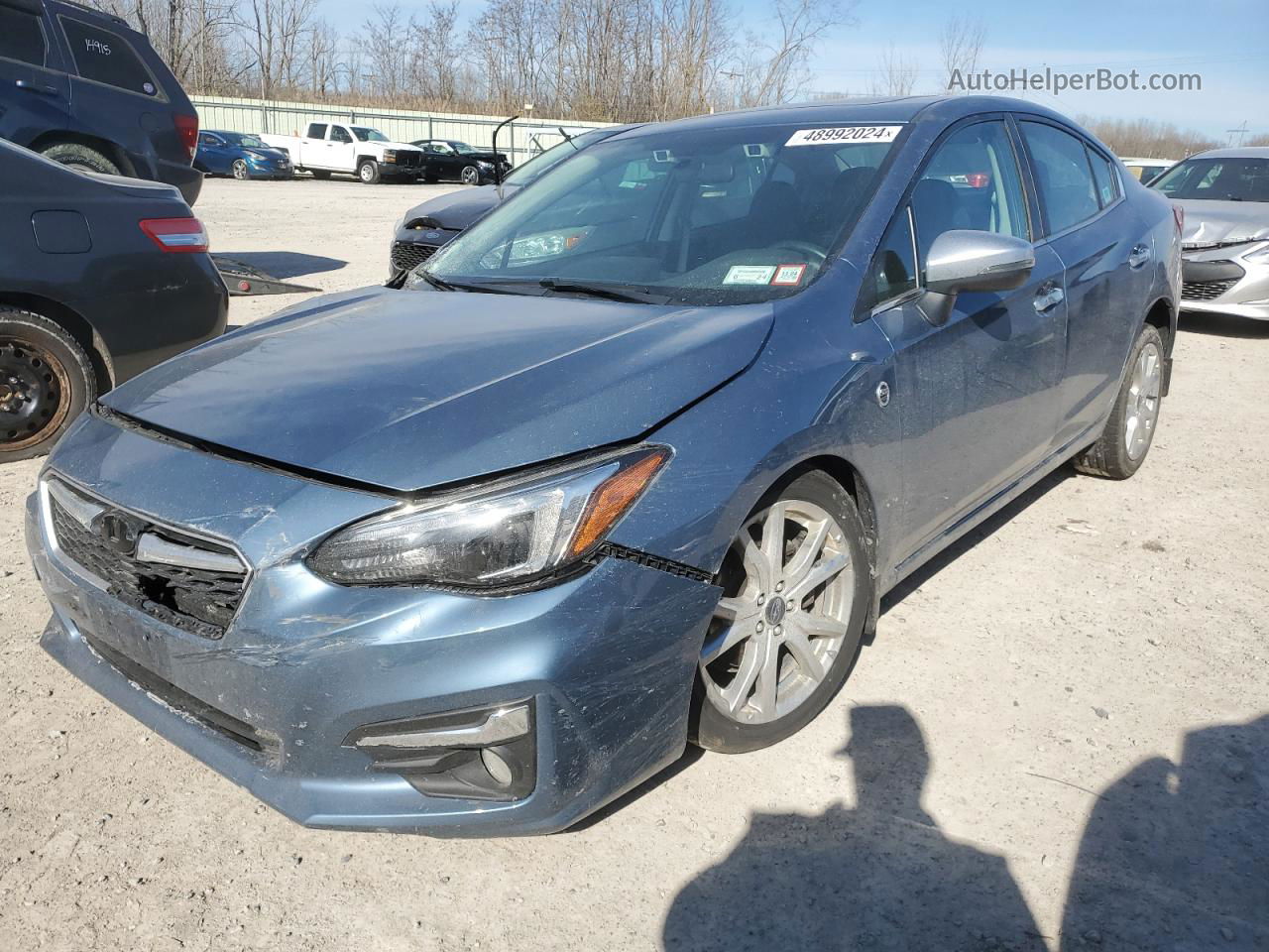 2018 Subaru Impreza Limited Blue vin: 4S3GKAU66J3611020