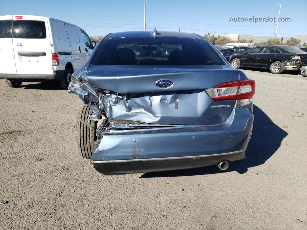 2018 Subaru Impreza Limited Blue vin: 4S3GKAU67J3611303