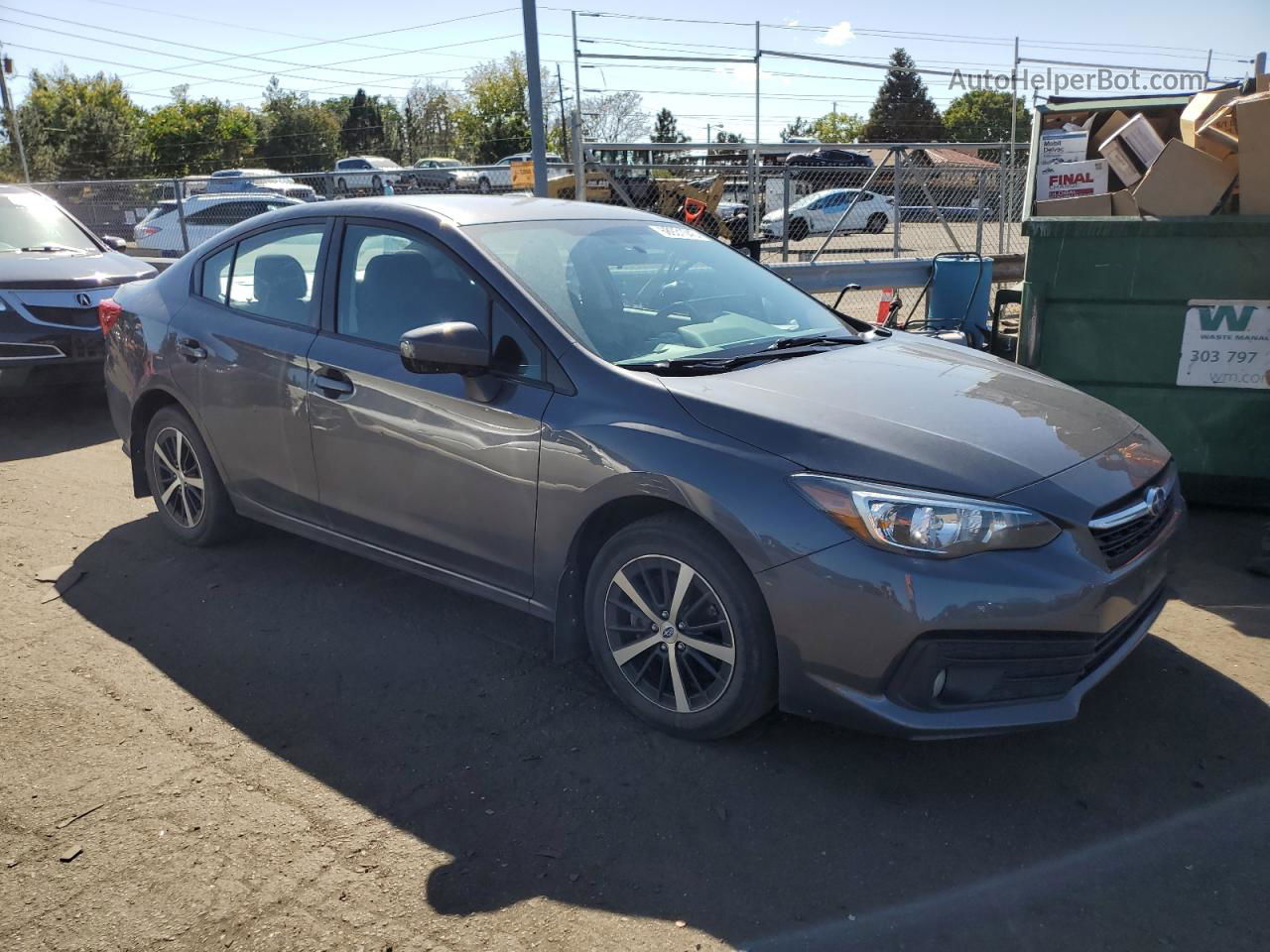 2021 Subaru Impreza Premium Gray vin: 4S3GKAV60M3605877