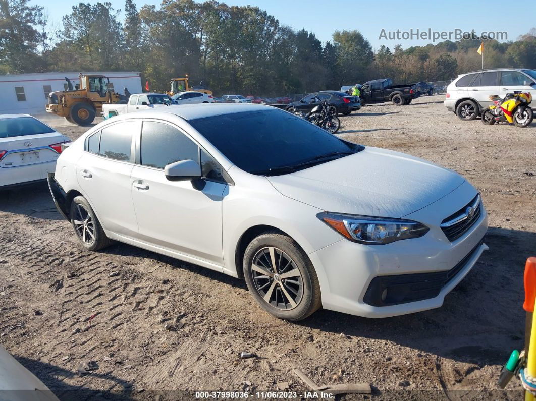 2021 Subaru Impreza Premium White vin: 4S3GKAV60M3607029