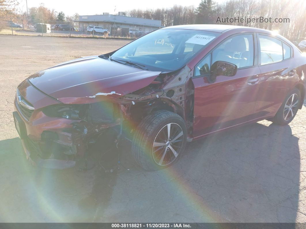 2021 Subaru Impreza Premium Red vin: 4S3GKAV67M3605794