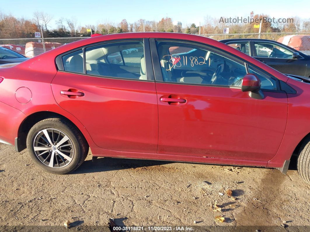 2021 Subaru Impreza Premium Red vin: 4S3GKAV67M3605794