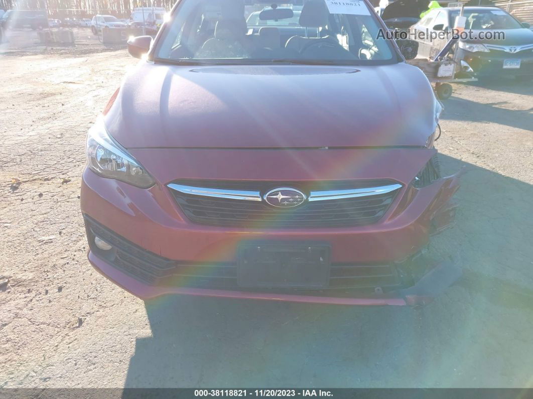 2021 Subaru Impreza Premium Red vin: 4S3GKAV67M3605794