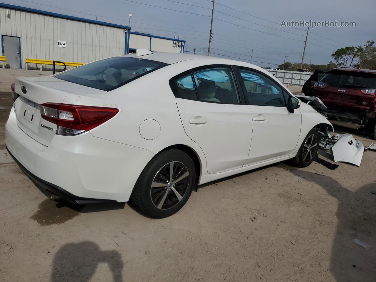 2021 Subaru Impreza Premium White vin: 4S3GKAV69M3605179