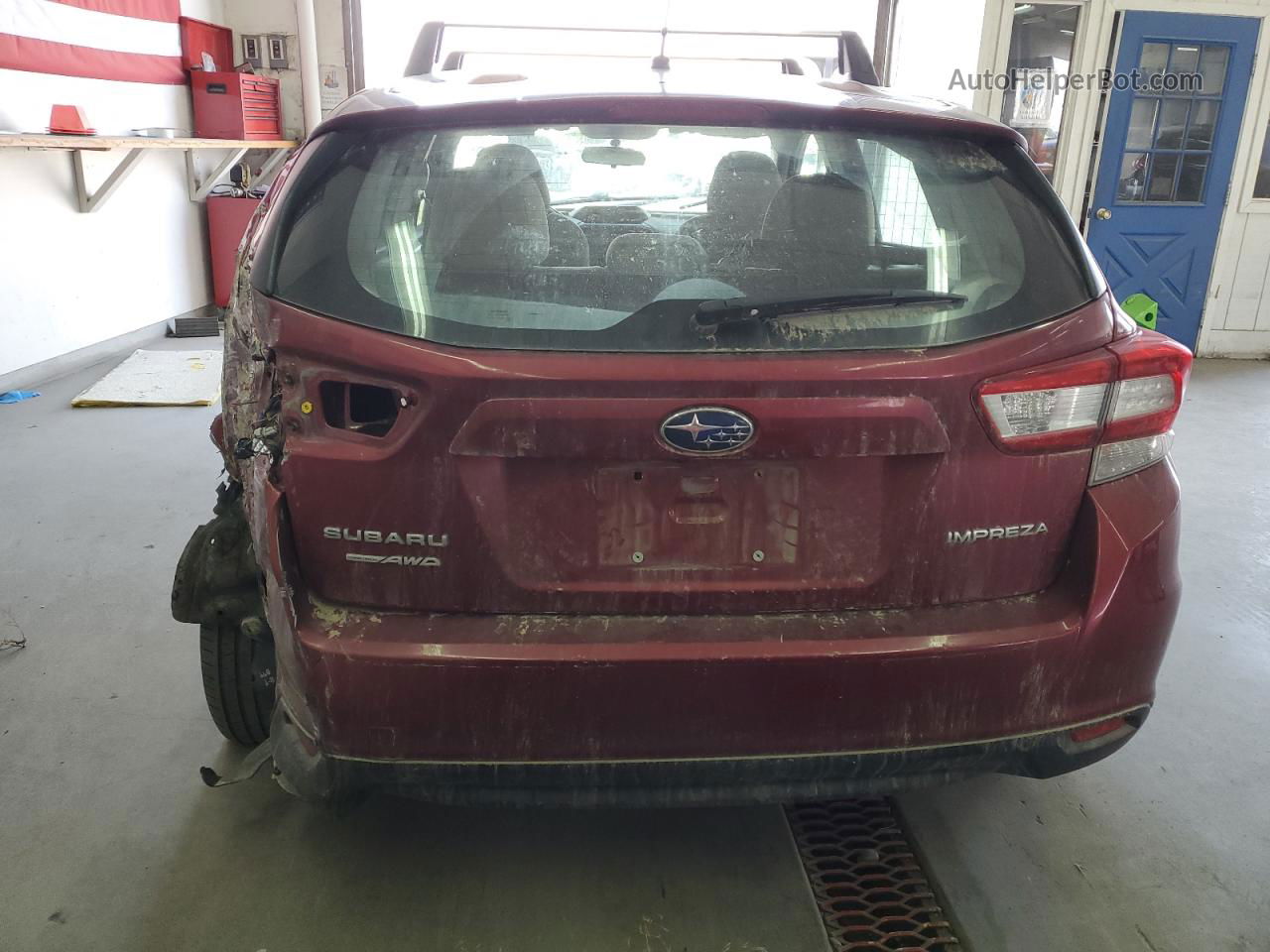 2018 Subaru Impreza  Red vin: 4S3GTAA60J1702040