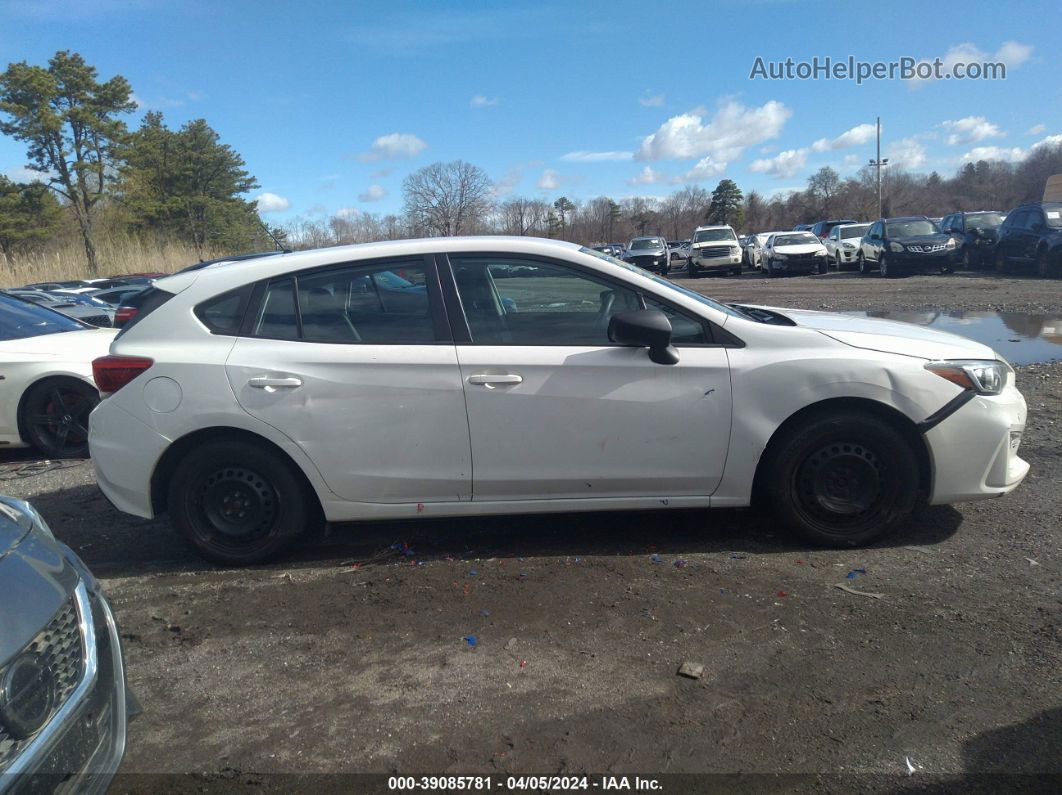 2018 Subaru Impreza 2.0i White vin: 4S3GTAA61J3700186