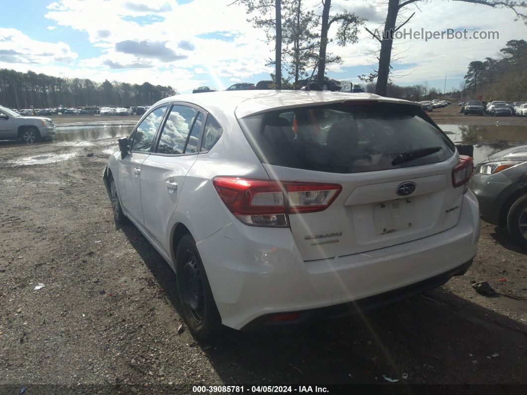 2018 Subaru Impreza 2.0i White vin: 4S3GTAA61J3700186