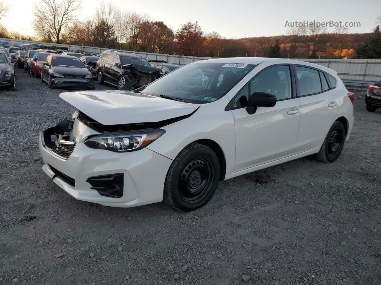 2018 Subaru Impreza  White vin: 4S3GTAA61J3703220