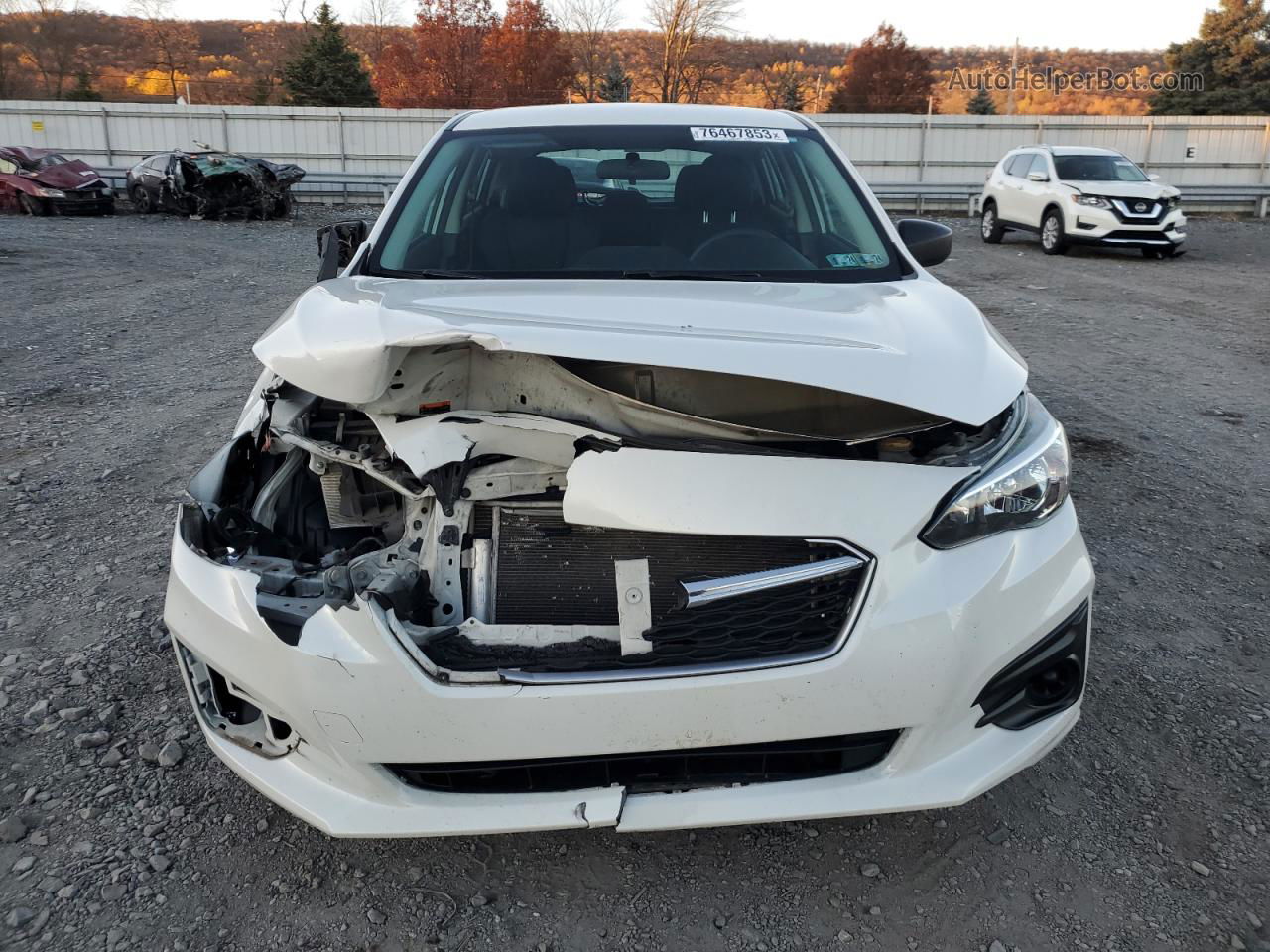 2018 Subaru Impreza  White vin: 4S3GTAA61J3703220